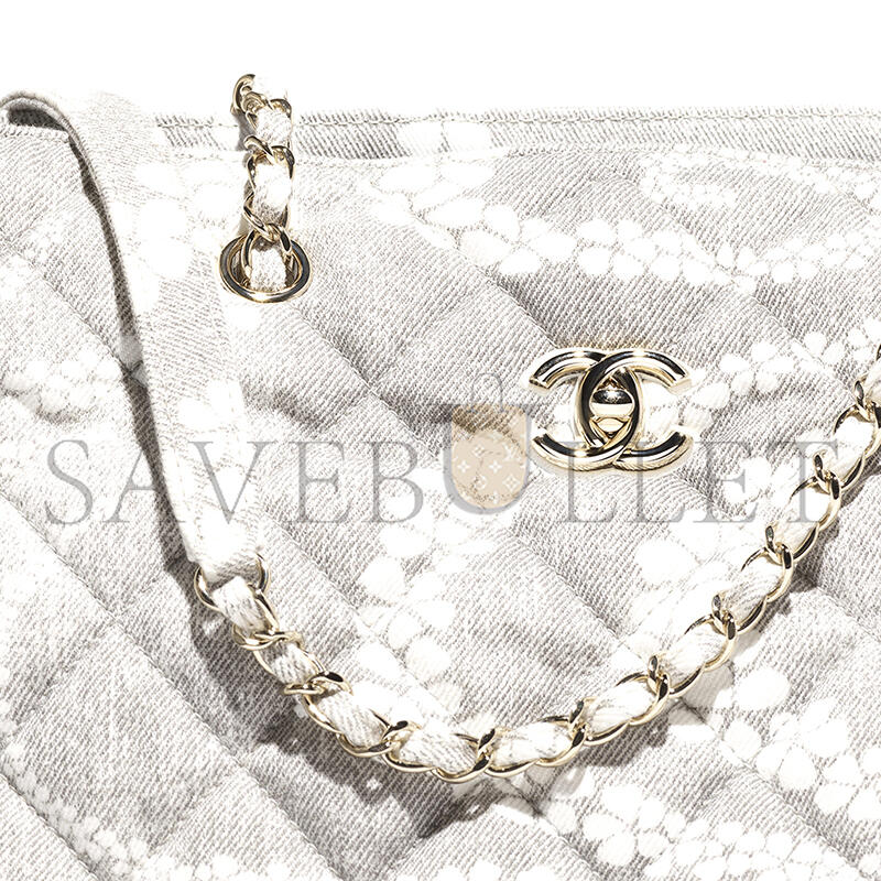 CHANEL MASTER SHOPPING BAG PRINTED DENIM AS5429 (37*28.5*13cm)